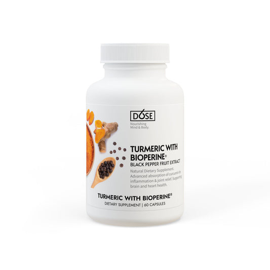 Turmeric with BioPerine® Supplement for Inflammation & Joint Support (60 Capsules)